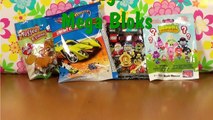 4 various Blind Bags, Toffee & Friends, HotWheels, Lego and Mega Bloks unboxing