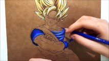 How to draw Goku (lineart) from Dragon ball Z