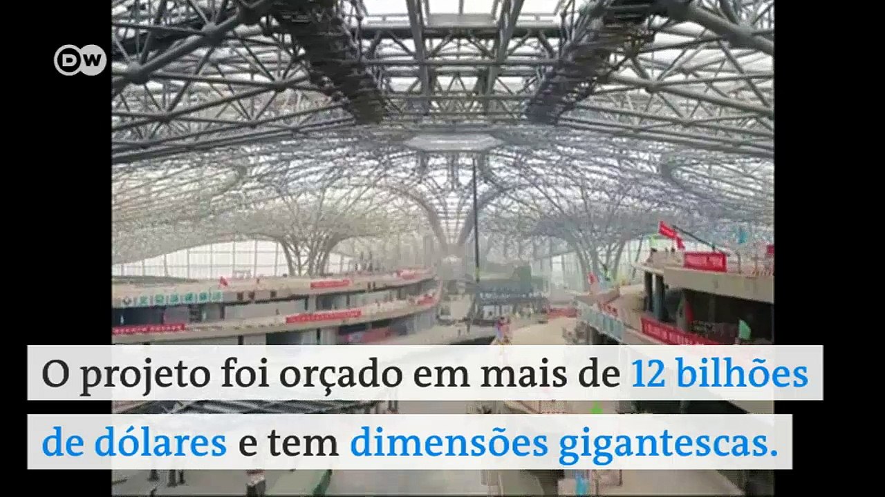Pequim apresenta novo aerporto de dimensões gigantescas