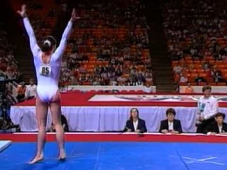 Kristy Powell - Vault 2 - 1998 International Team Gymnastics Championships - Women