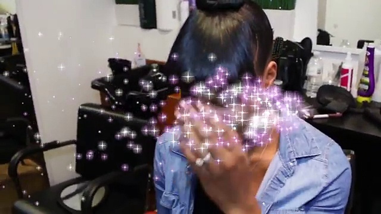 How To Do A TopKnot Ninja Bun with Faux Bangs