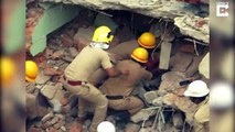 Three-year-old girl miraculously escapes death after two-storey building collapses killing seven including her parents and unborn sibling