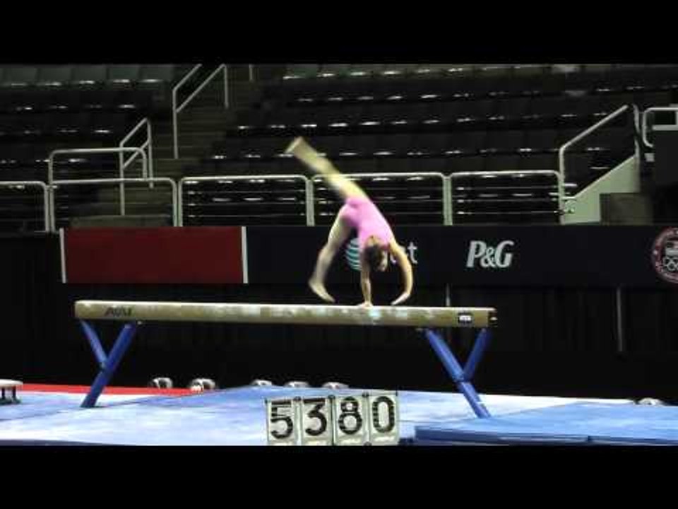 Aly Raisman - Beam Dismount - 2012 U.S. Olympic Trials Podium Training