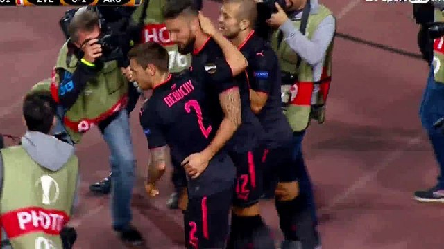 Olivier Giroud Goal HD - FK Crvena zvezda 0 - 1 Arsenal - 19.10.2017 (Full Replay)