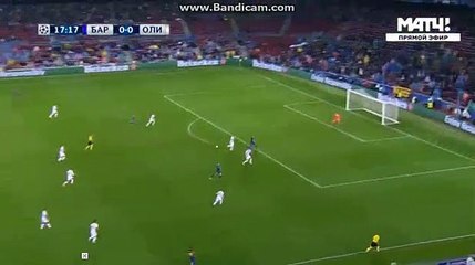Dimitrios Nikolaou Own Goal HD - Barcelona 1-0 Olympiakos 18.1
