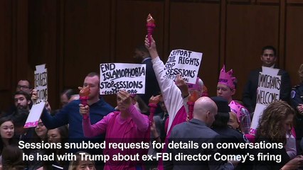 Sessions skirts questions on Trump, Comey conversations