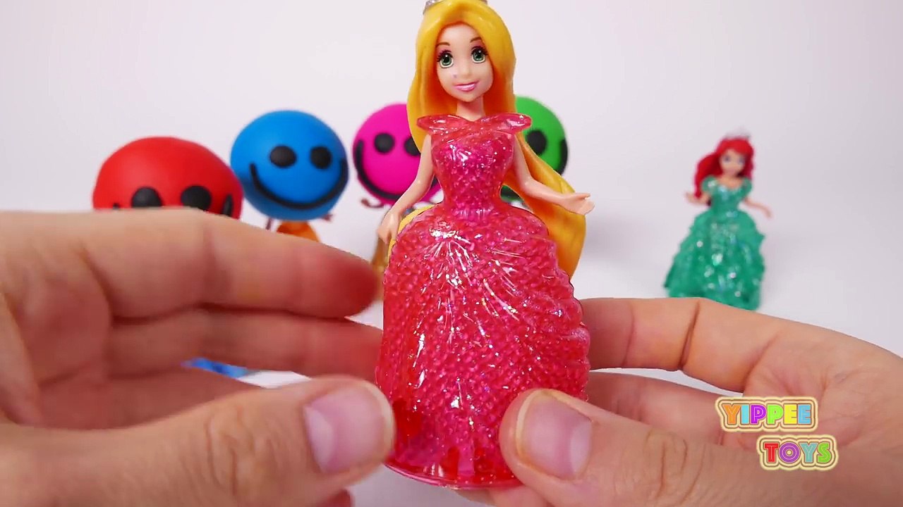 Disney Princess Play Doh Heads Learn Colors for Children