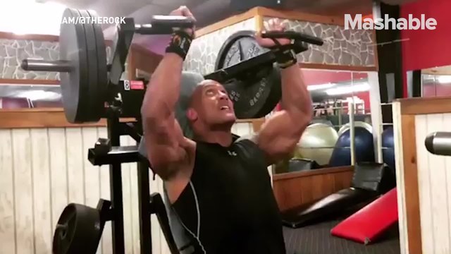 Dwayne The Rock Johnson's gym routine is crazy