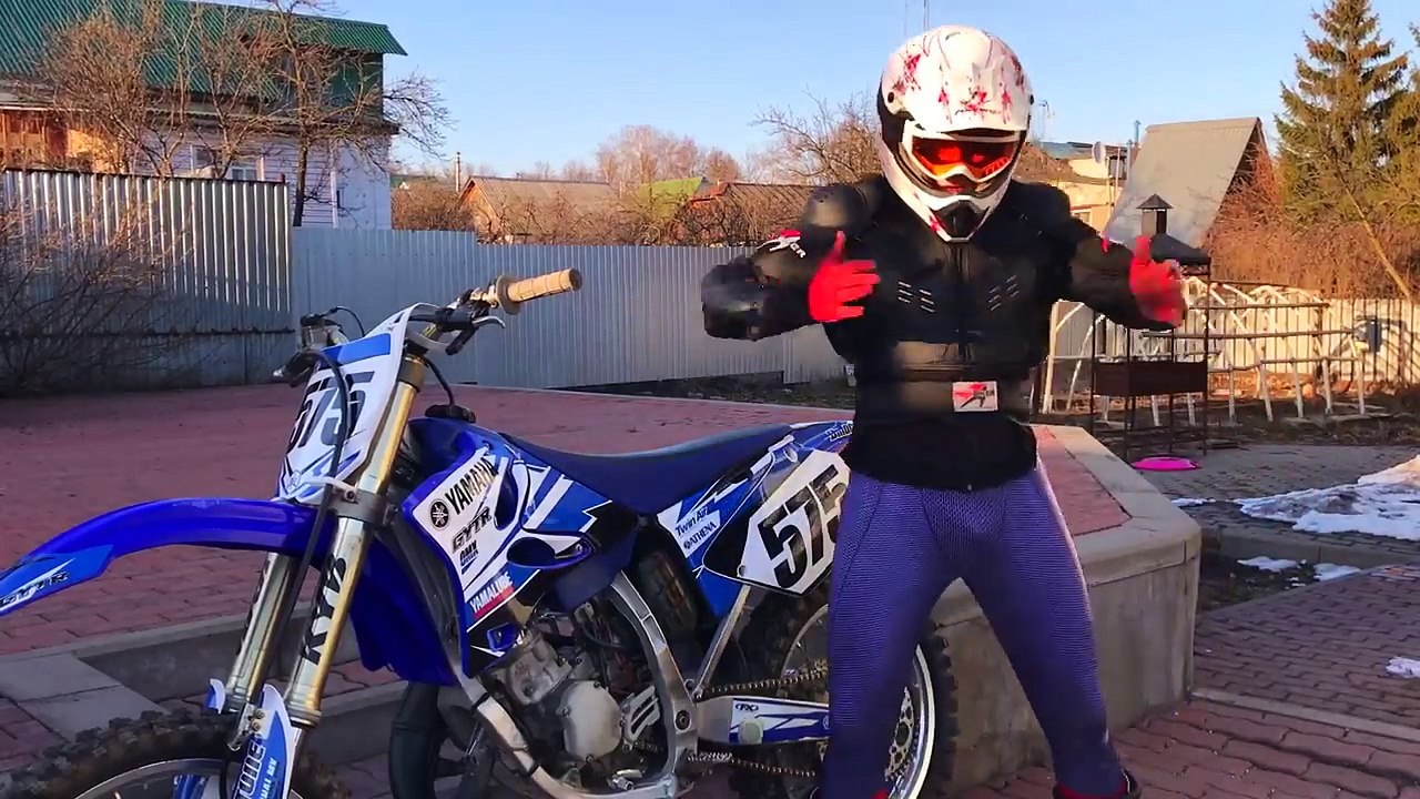 Biker SpiderMan staged a RACE on his Motorcycle with Superheroes in Real Life