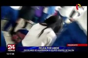 Huancayo: dos escolares se pelean por el amor de un compañero dentro de aula
