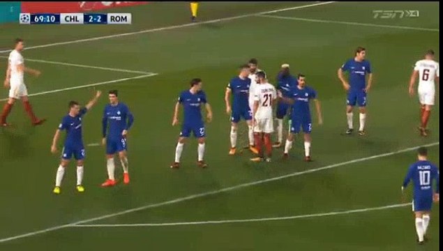 Chelsea 2 - 3 AS Roma 18/10/2017 Edin Dzeko Super Goal 70' Champions League HD Full Screen .