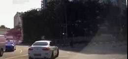 Bizarre moment 'ghost car' appears out of nowhere to cause crash in Singapore