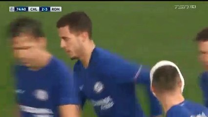 Eden Hazard Second Goal HD - Chelsea 3-3 AS Roma 18.10.2017