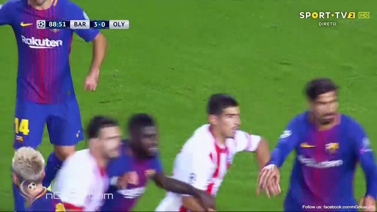 Dimitrios Nikolaou Second Goal vs Barcelona (3-1)