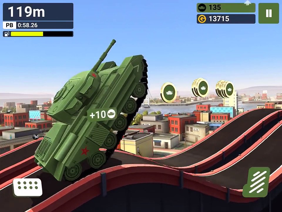 MMX HILL CLIMB DASH The Tank Gameplay Android / iOS