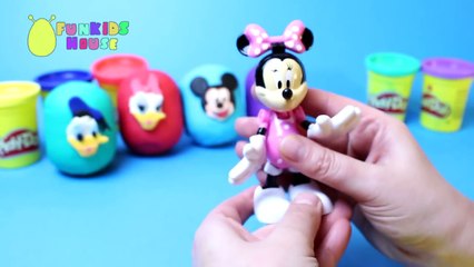 MICKEY MOUSE Finger Family Song and Mickey Mouse Play Doh Eggs Opening