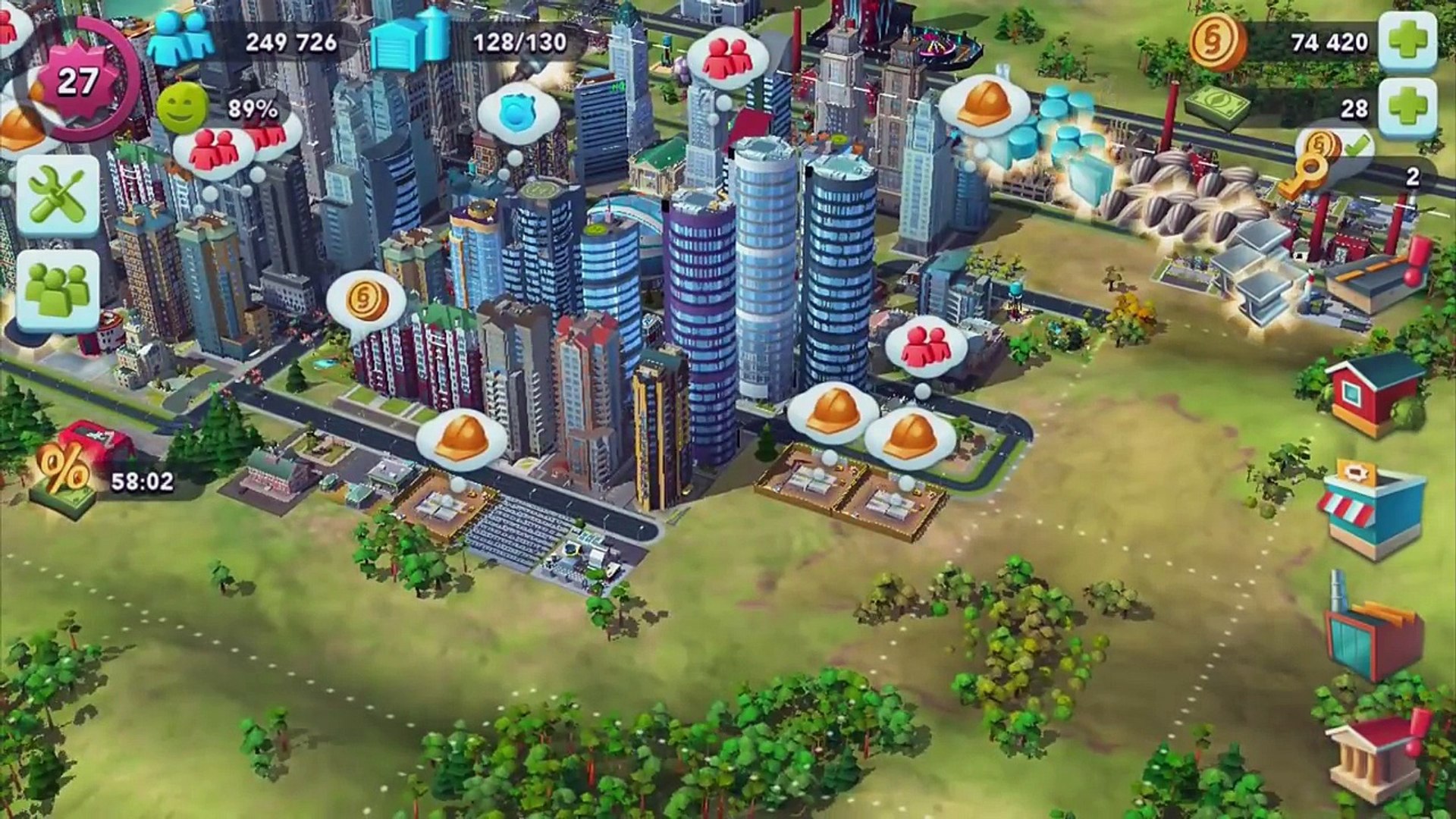 Simcity Buildit Dr Vus Tower Update New Roads Update 1 3 3 Video Dailymotion
