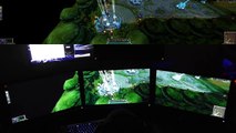 League Of Legends Eyefinity Gameplay (Tri Triple Screen) - First Mission - Intro To Game