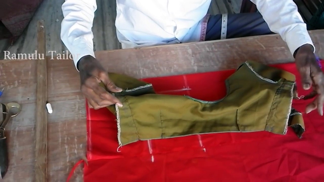 Blouse Cross Cutting Telugu Training Tutorial - Ramulu Tailor