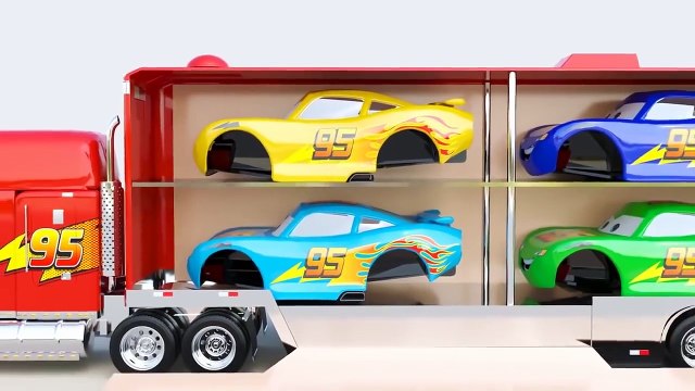 Rayo McQueen y McQueen Camion aprender colores para niños en español con musica | Animacion | 3D