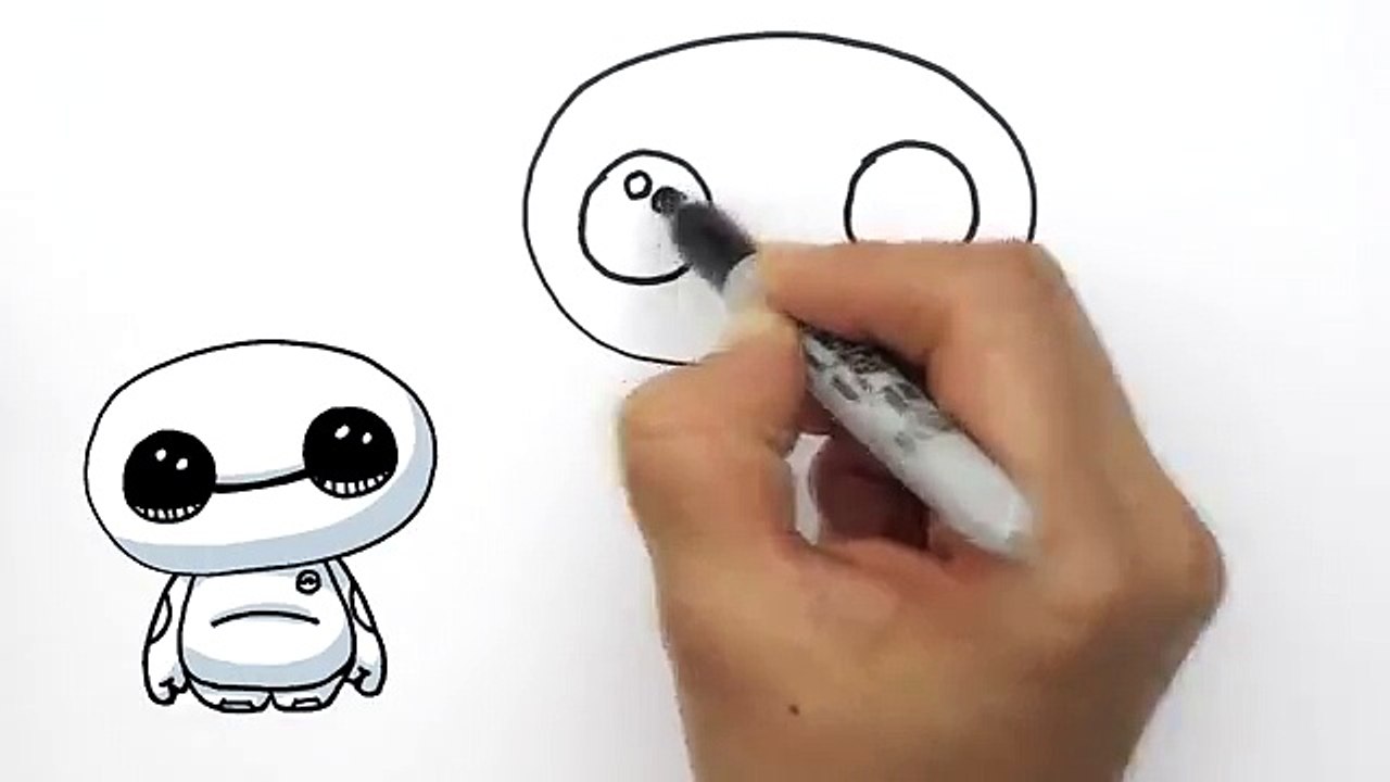 How to Draw Baymax Cute from Big Hero 6