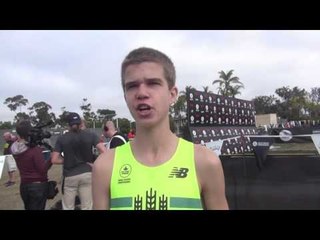 Seth Hirsch after a hard fought third place at Foot Locker