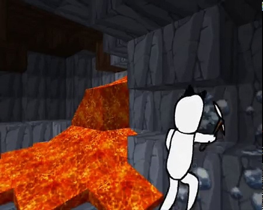 Minecraft for noobs (Cartoon) part 3 Enderman