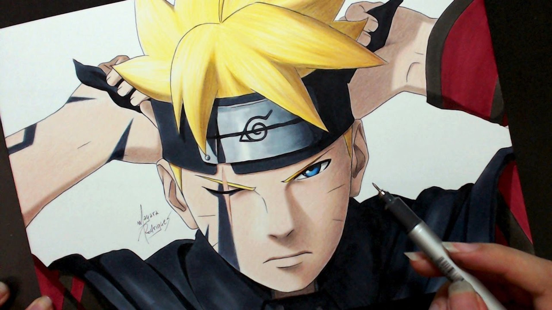 Speed Drawing - How to Drawing New Eye Power - Boruto Next