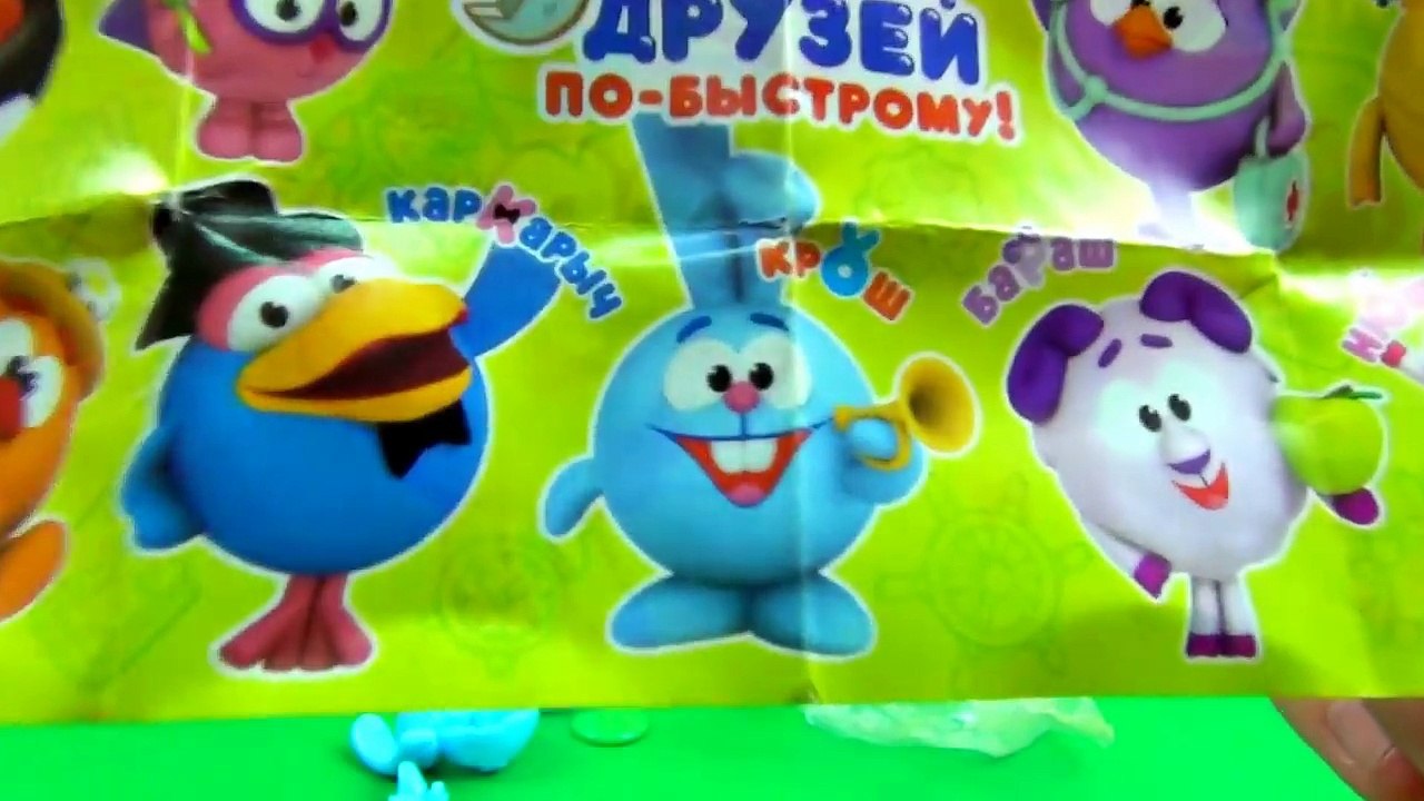Kikoriki Смешарики GoGoRiki Smeshariki unboxing surprise eggs 1