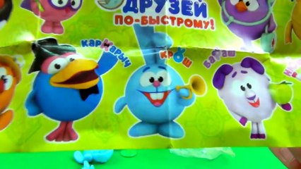 Kikoriki Смешарики GoGoRiki Smeshariki unboxing surprise eggs 1