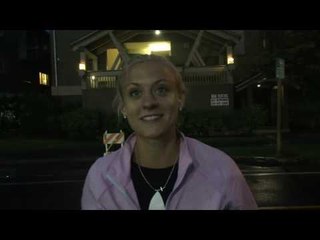 Leah O'Connor speaks about torn plantar after steeplechase final
