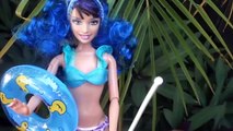 Descendants 2 Mal Ben and Evie take Toddler kids to the pool Pregnant Anna Elsa Dolls Toys In Action