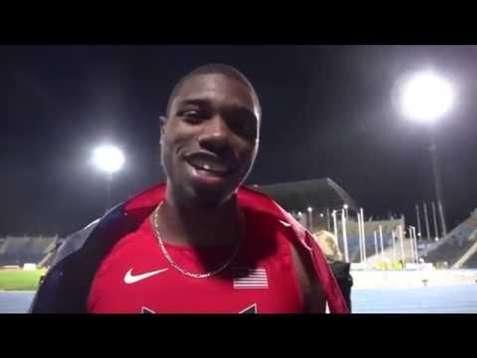 Noah Lyles after winning World U20 100m Championship