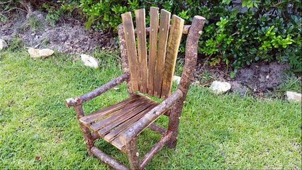 DIY - Small Rustic Chair - With Limited Tools