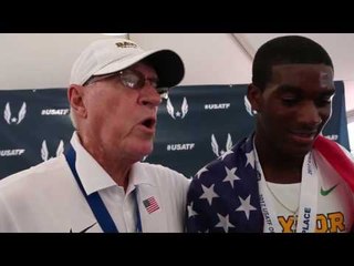 Baylor coach Clyde Hart calls Wil London's world qualifying run the "biggest surprise" of his career