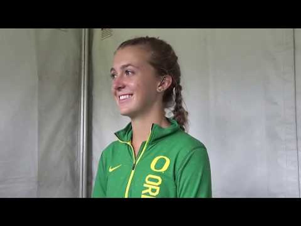 Katie Rainsberger Pulls Away From The Field At Bill Dellinger