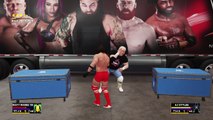 WWE 2K18 Impact wrestling Throwback A J Styles and Dusty Rhodes brawl