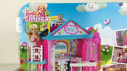 Barbie Chelsea Colorful Clubhouse Funny Play !! w/ BARBIE Chelsea plays with Puppy :))