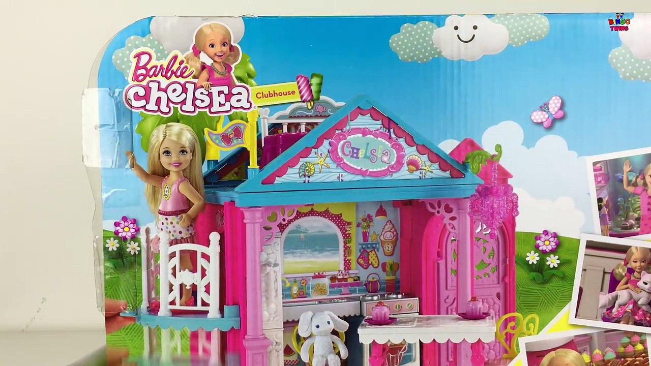 Barbie Chelsea Colorful Clubhouse Funny Play !! w/ BARBIE Chelsea plays with Puppy :))