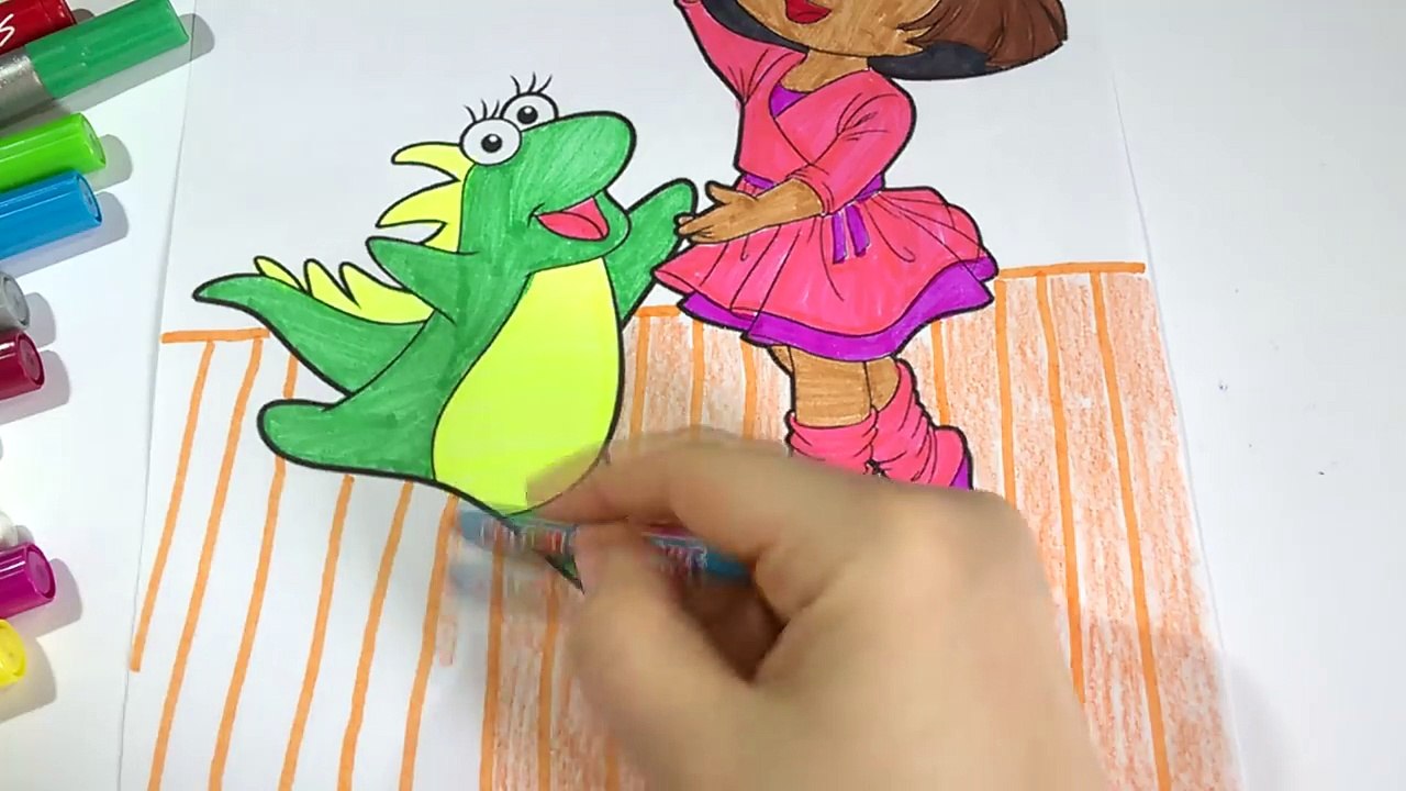 Dora The Explorer Ballet Adventure Coloring Book Pages For Kids