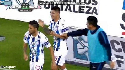 Gol Victor Guzman Pachuca vs Toluca 2-1