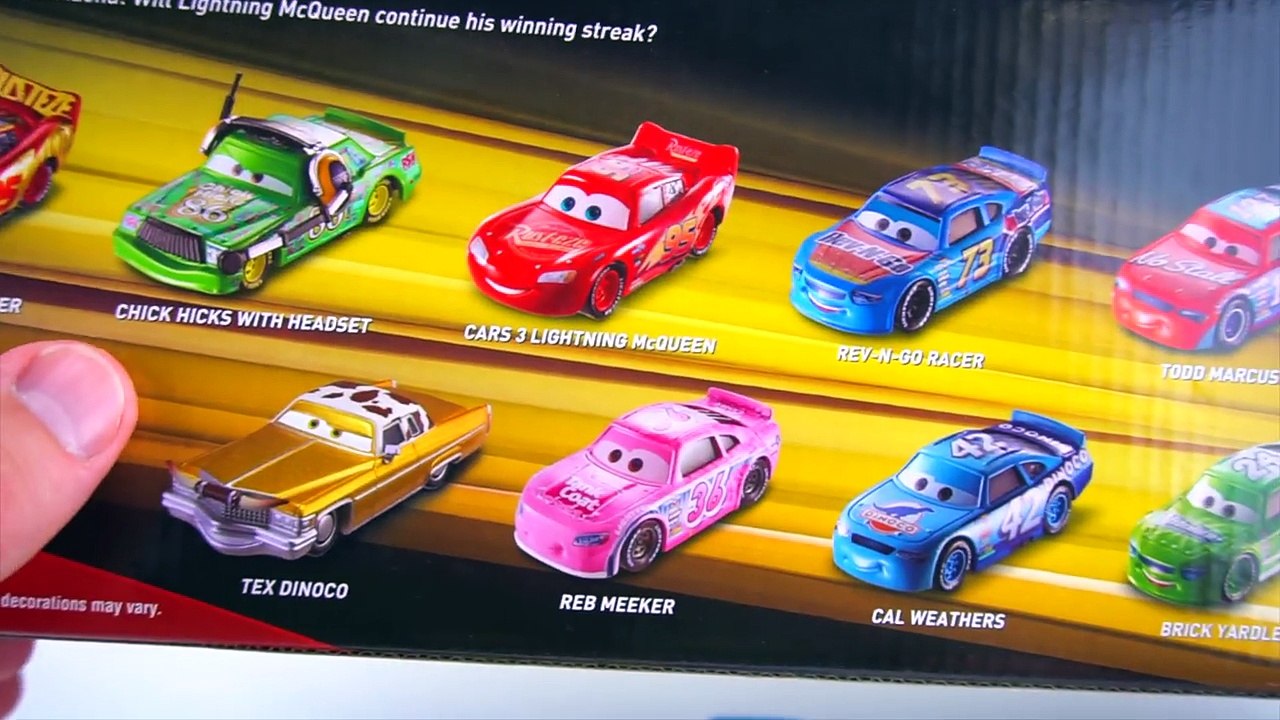 CARS 3 DESERT RACE 11 PACK NEW PISTON CUP RACERS JACKSON STORM NO STALL DINOCO RACING CENTER RUSTEZE