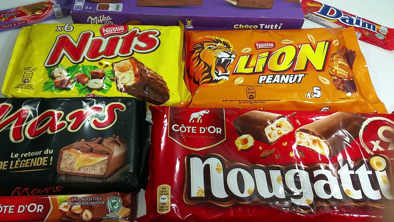 A lot of CANDY BARS Countdown by Candy Land