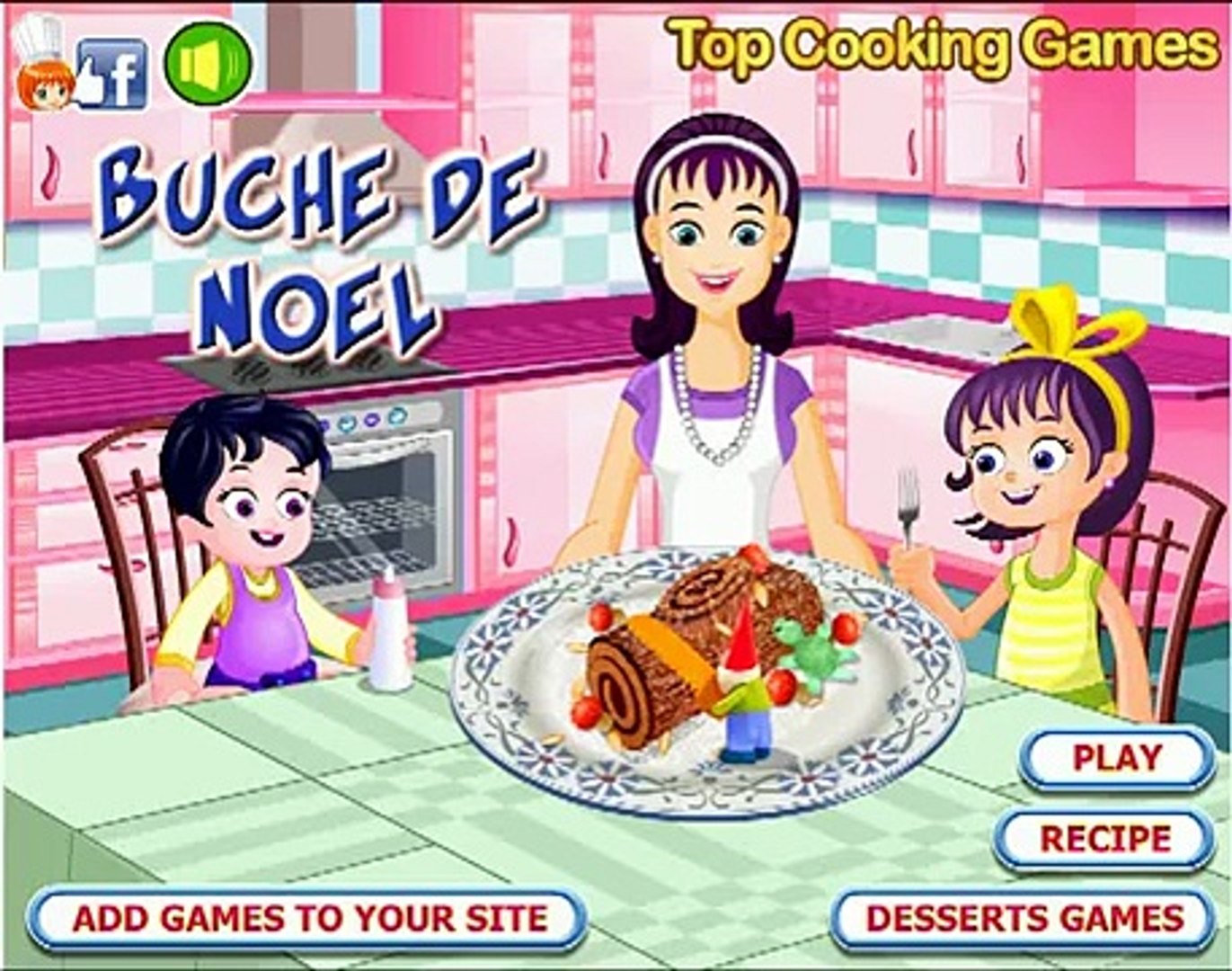 ⁣Buche De Noel Games-Cooking Games-Girl Games