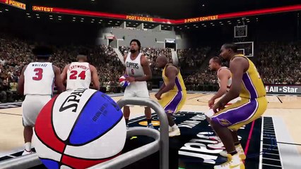 Worst Three-Point Contest Ever? Shaq, Bynum, DeAndre, Cartwright, Wallace, Hayes NBA 2K16