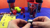 Superheroes Spiderman Toys & Kinder Egg Play Doh Surprise w/ Venom Green Goblin Wolverine KevsToyFun