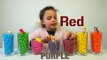 Learn Colors with Skittles and M&M Candy plus Disney Princesses. Magical Candies!