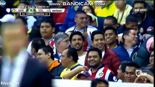 Carlos Cisneros Goal ~ Club America vs Guadalajara Chivas 0-1