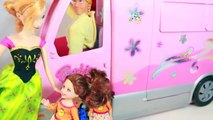 FROZEN Summer FUN Countdown DAY 3 BUILT FORT Barbie Motorhome RV Vacation Toby AllToyCollector