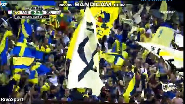 Renato Ibarra Goal ~ Club America vs Guadalajara Chivas 2-1